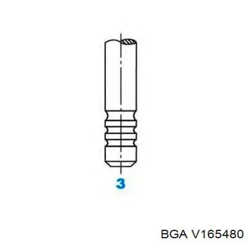 Клапан впускний Opel 4805321 ціна, від 7.49 USD