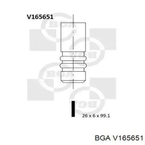 Вихлопний клапан BGA V165651 ціна, від 5.72 USD