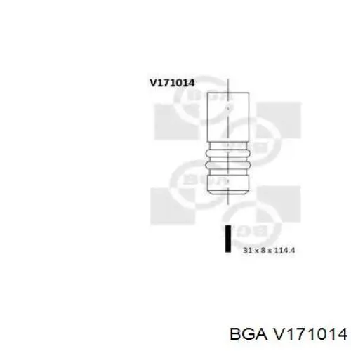 Вихлопний клапан BGA V171014 ціна, від 5.60 USD