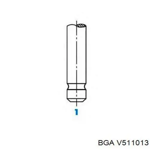 Купити V511013 BGA Клапан впускний