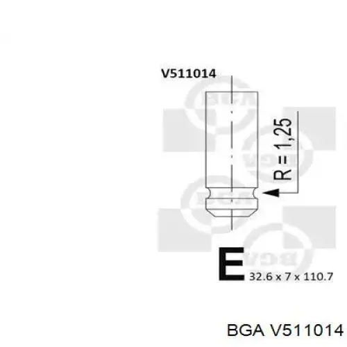 Вихлопний клапан BGA V511014 ціна, від 4.18 USD