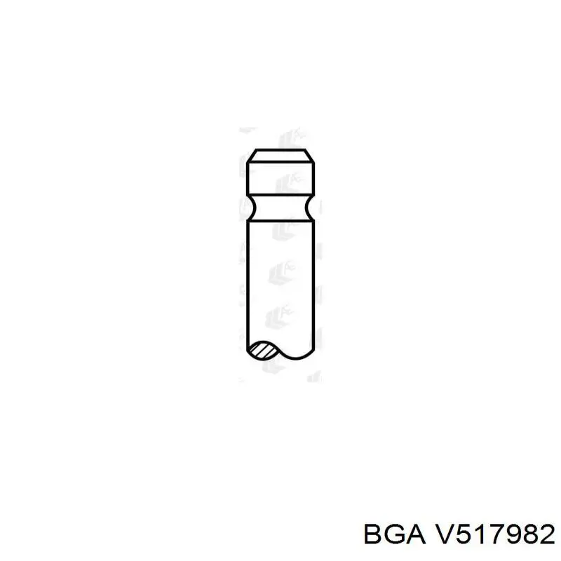 V517982 BGA клапан впускний