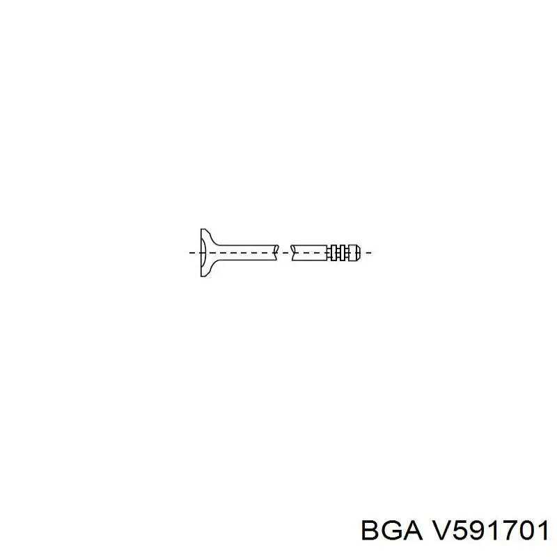 V591701 BGA клапан впускний