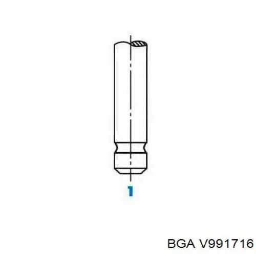 Вихлопний клапан BGA V991716 ціна, від 5.88 USD