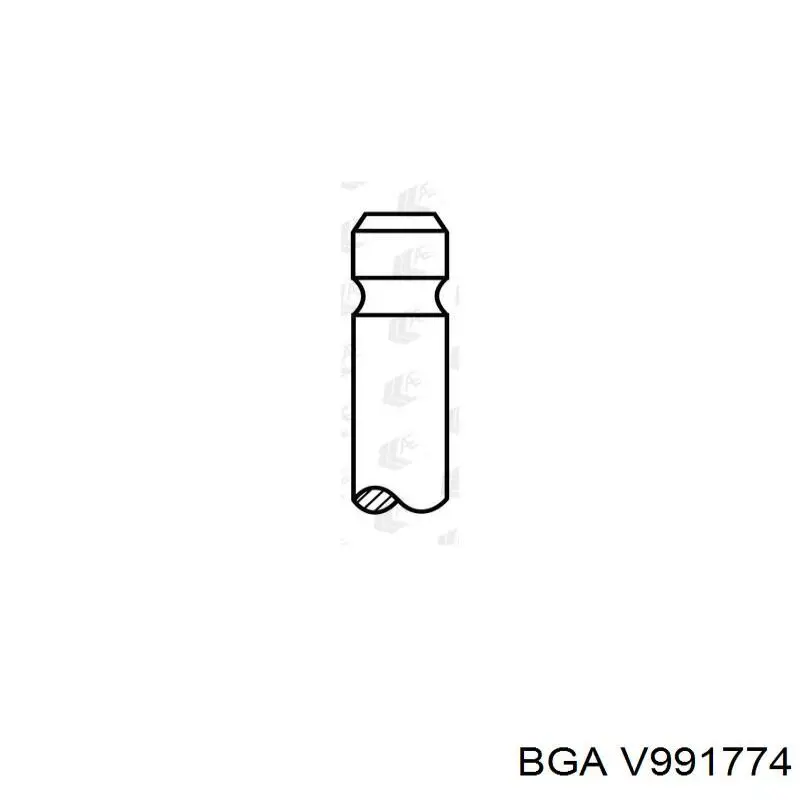 Клапан випускний PCIT069A0C AMP/Paradowscy