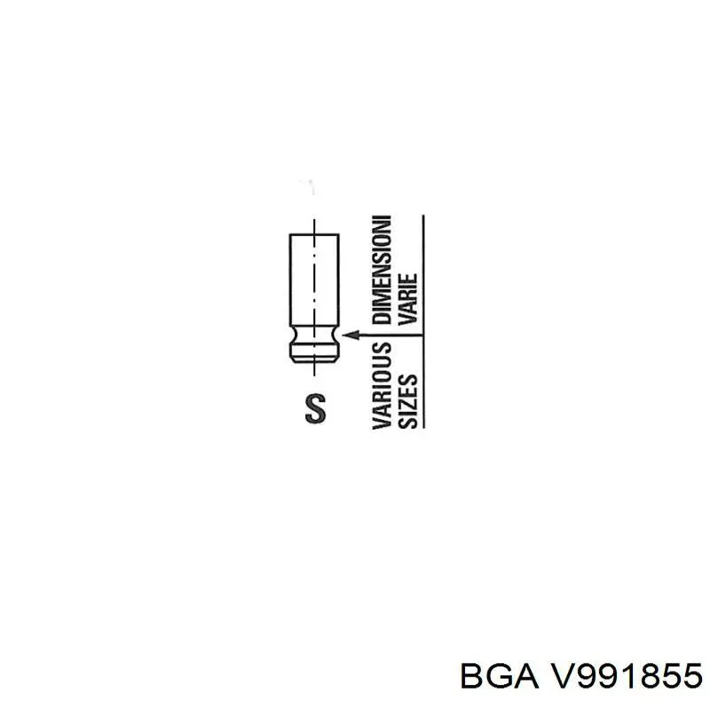 Купити V991855 BGA Клапан впускний