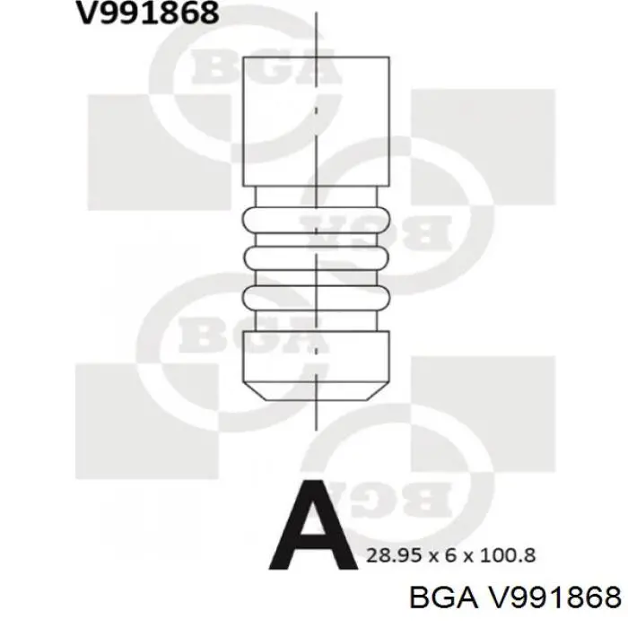 V991868 BGA клапан випускний