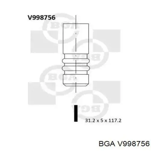 Купити 642011 Opel Клапан впускний