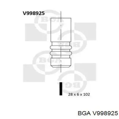 Купити V998925 BGA Клапан випускний