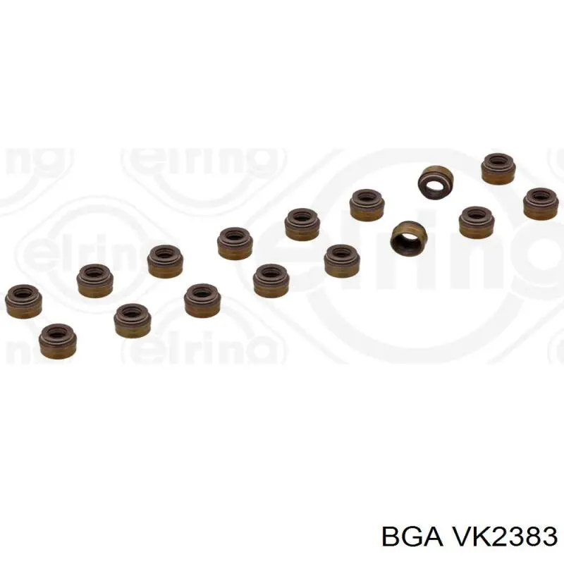 VK2383 BGA сальник клапана (маслознімний, впуск/випуск, комплект на мотор)