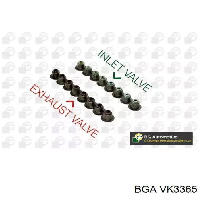 VK3365 BGA сальник клапана (маслознімний, впускного, комплект)
