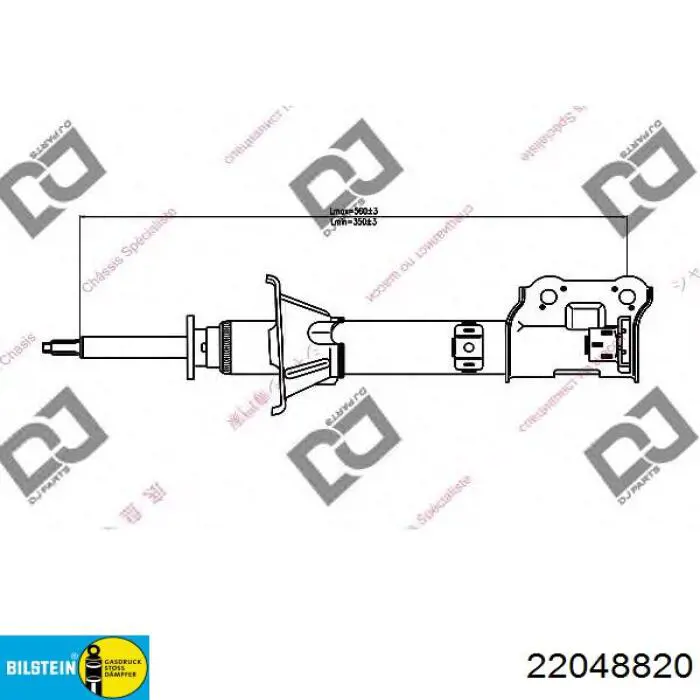 SSA11227 Kavo Parts Амортизатор задній, лівий