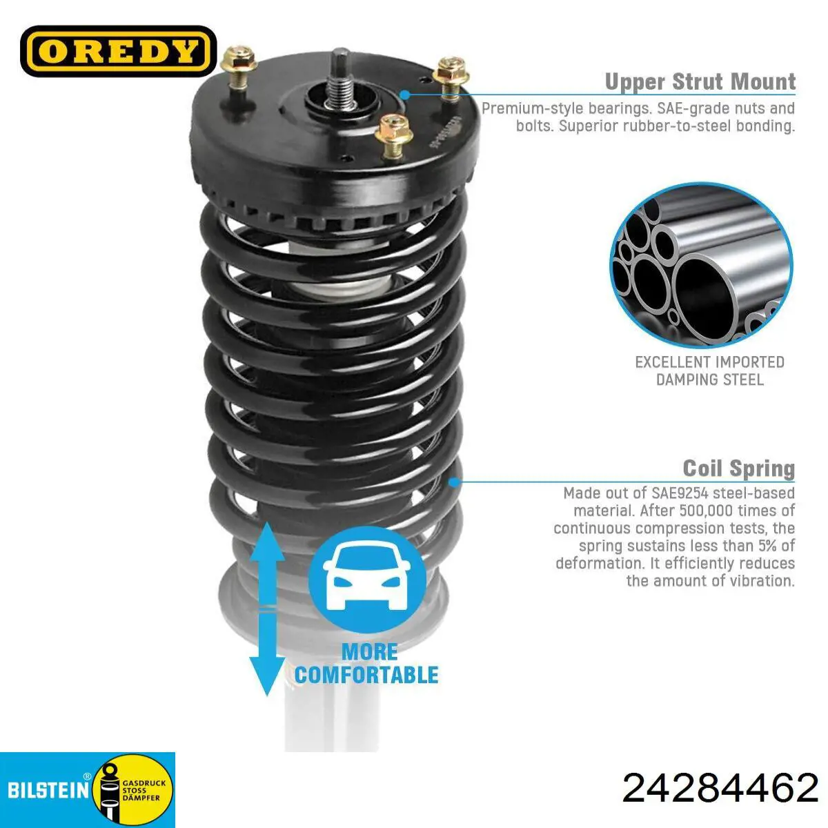 Амортизатор передній, правий 24326438 Bilstein