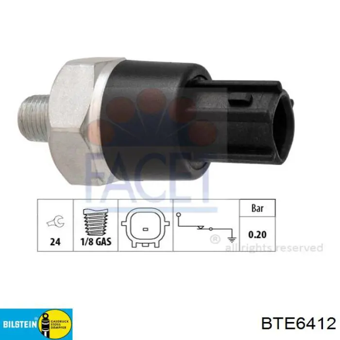 Купити BTE6412 Bilstein Стійка амортизатора задня