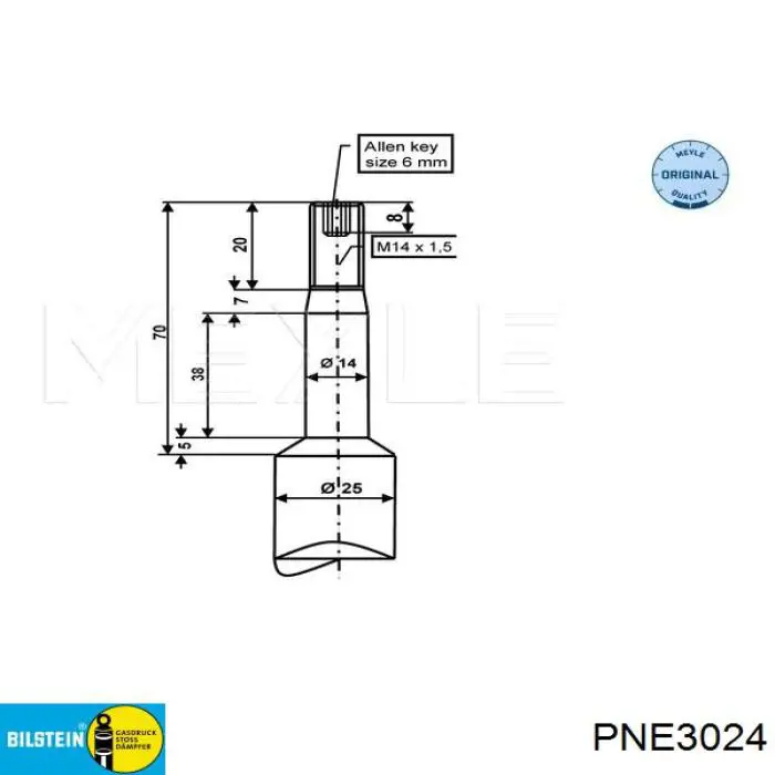 PNE3024 Bilstein Стійка передня