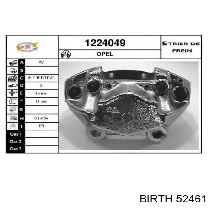 Купити 52461 Birth Задня опора двигуна