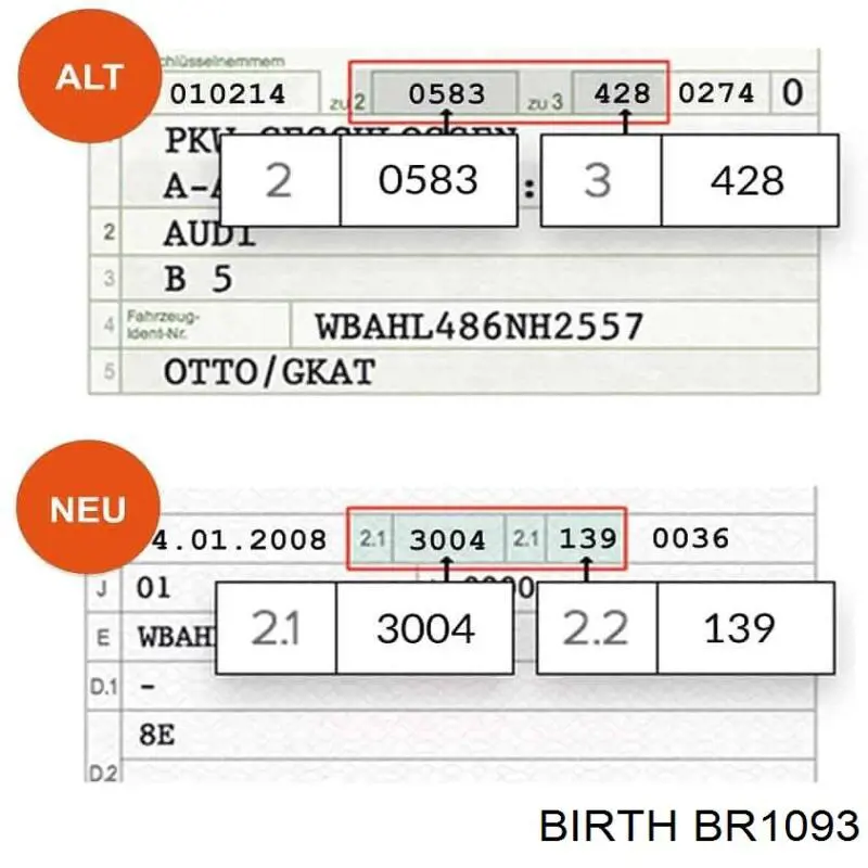 Важіль передній лівий Birth BR1093 ціна, від 32.15 USD