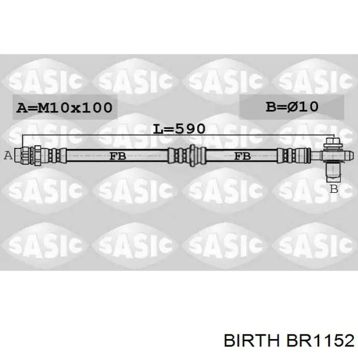 Купити BR1152 Birth Важіль передньої підвіски нижній, правий
