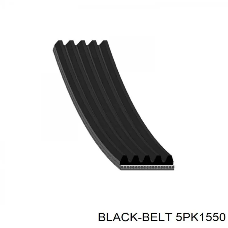 5PK1550 Black Belt Поліклиновий ремінь