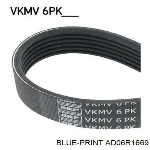 Клиновий ремінь Blue Print AD06R1669 ціна, від 12.67 USD