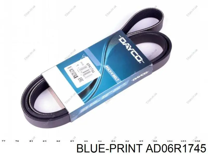 Купити AD06R1745 Blue Print Ремінь генератора