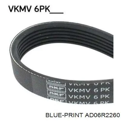 Клиновий ремінь Blue Print AD06R2260 ціна, від 15.92 USD