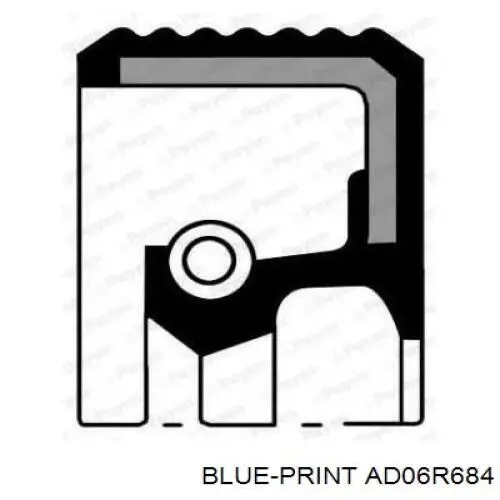 AD06R684 Blue Print ремінь приводний, агрегатів
