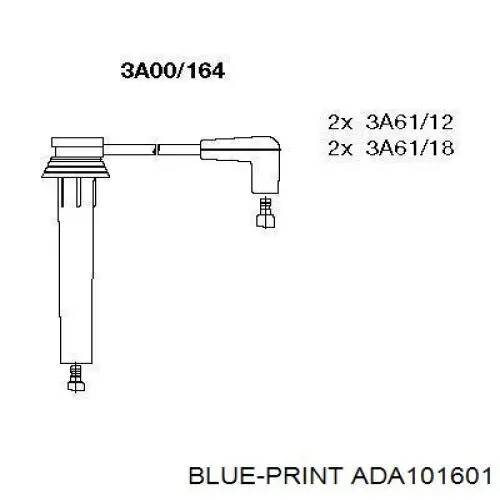 ADA101601 Blue Print дріт високовольтні, комплект