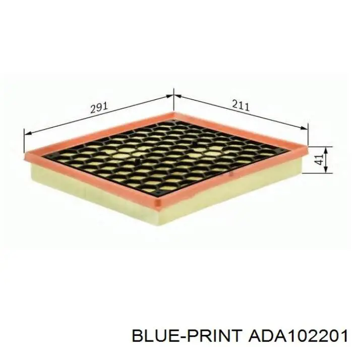 Купити ADA102201 Blue Print Автомобільний фільтр повітря