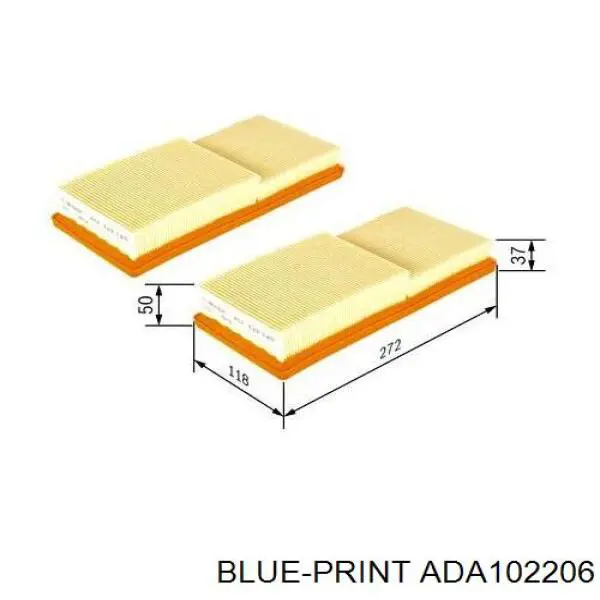 Купити ADA102206 Blue Print Автомобільний фільтр повітря