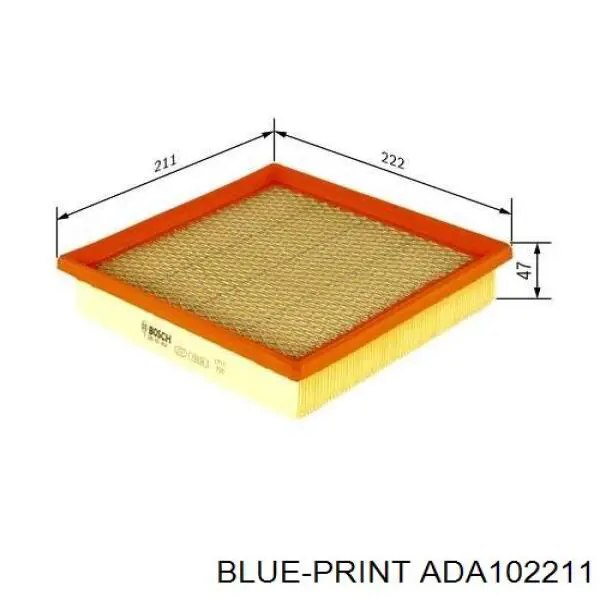 Купити ADA102211 Blue Print Автомобільний фільтр повітря