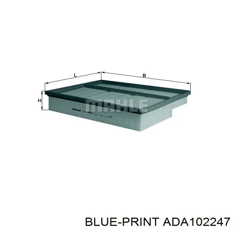 Повітряний фільтр ADA102247 Blue Print