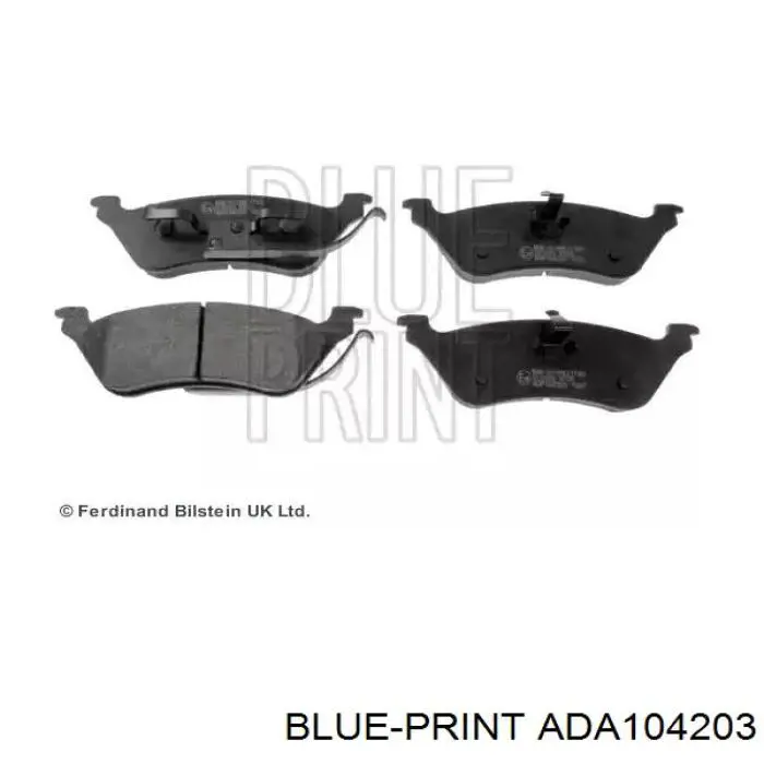 Купити ADA104203 Blue Print Задні колодки