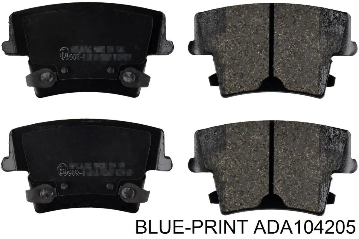 ADA104205 Blue Print колодки гальмові задні, дискові