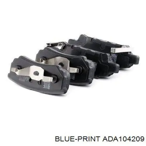 ADA104209 Blue Print Колодки гальмівні задні, дискові