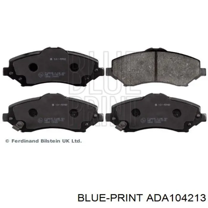 ADA104213 Blue Print колодки гальмівні передні, дискові