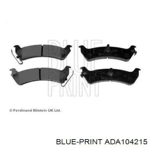 Задні гальмівні колодки Chrysler V2012344AB ціна, від 26.18 USD
