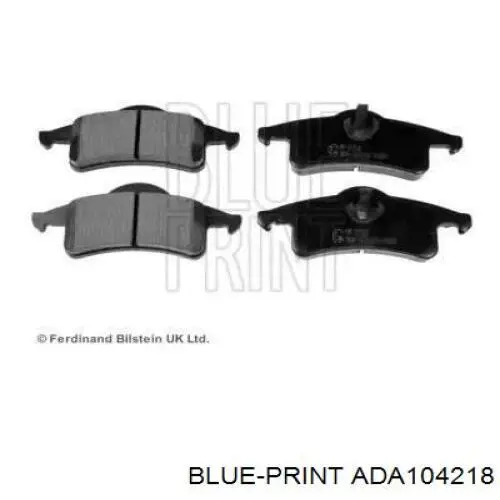 Задні гальмівні колодки Blue Print ADA104218 ціна, від 30.70 USD