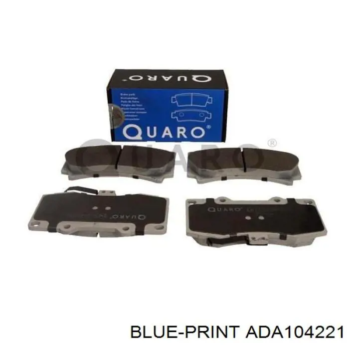 ADA104221 Blue Print колодки гальмівні передні, дискові