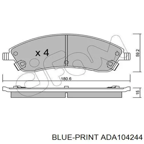 Гальмівні колодки Centric Parts 10210190 ціна, від 44.42 USD