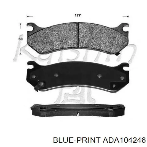 Гальмівні колодки Blue Print ADA104246 ціна, від 29.22 USD