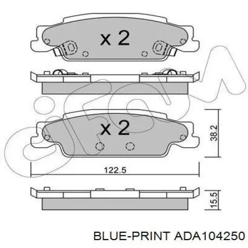 Задні гальмівні колодки MKD922 Jurid/Bendix