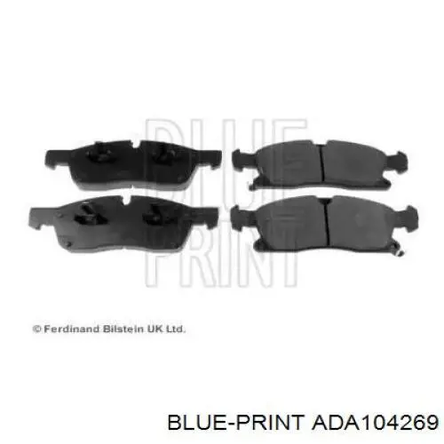 ADA104269 Blue Print колодки гальмівні передні, дискові