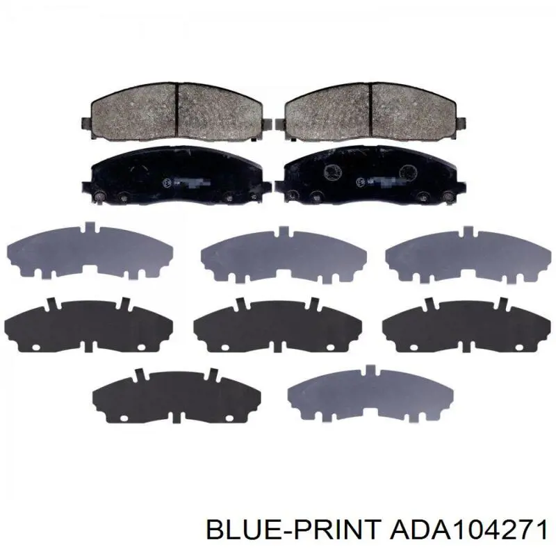 Задні гальмівні колодки Blue Print ADA104271 ціна, від 36.98 USD