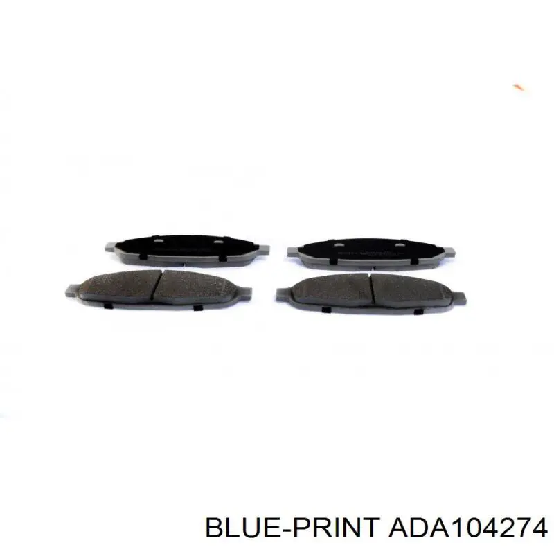 Купити ADA104274 Blue Print Колодки гальмівні передні, дискові