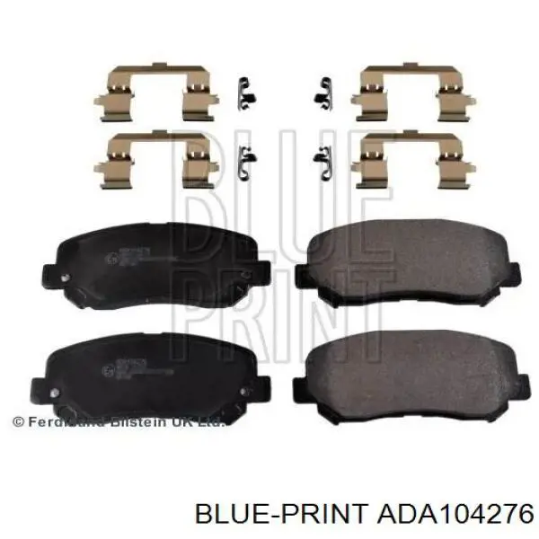 Колодки гальмівні передні, дискові ADA104276 Blue Print