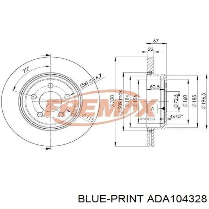 AR8362XPR Power Stop Дискові гальма
