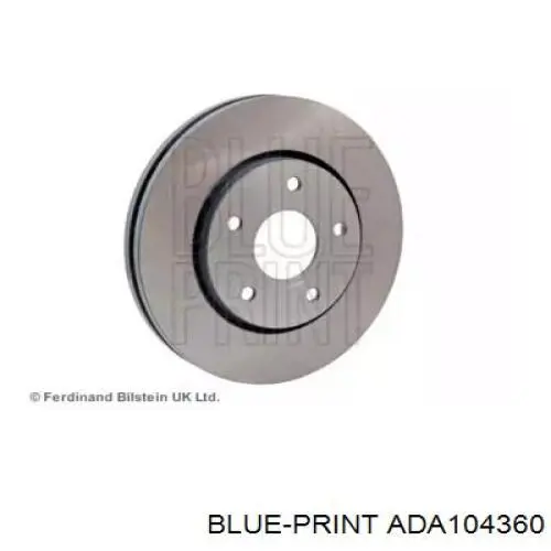 Гальмівні диски передні ADA104360 Blue Print