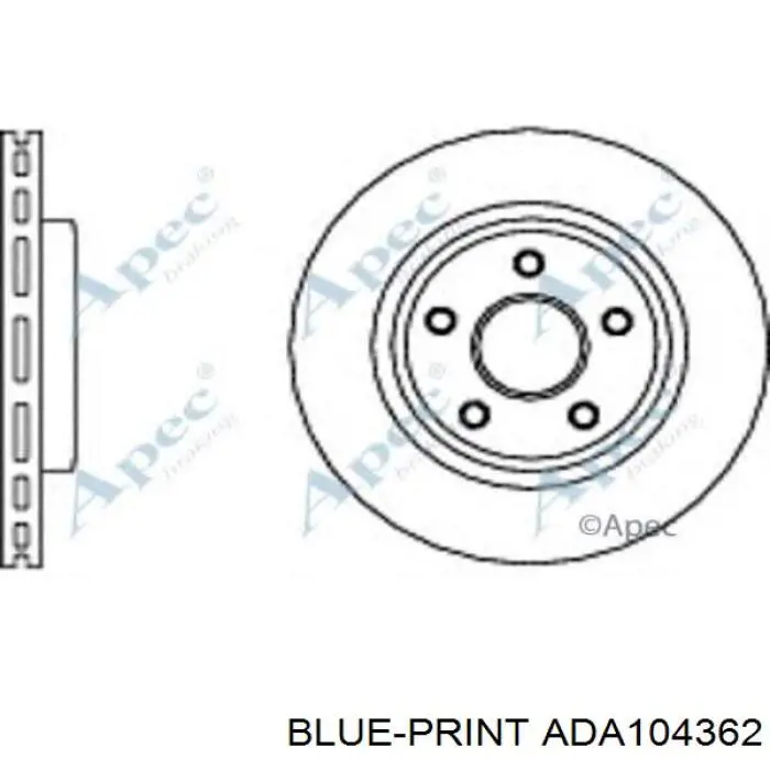 Диск переднього гальма Aplus 61718AP ціна, від 57.69 USD