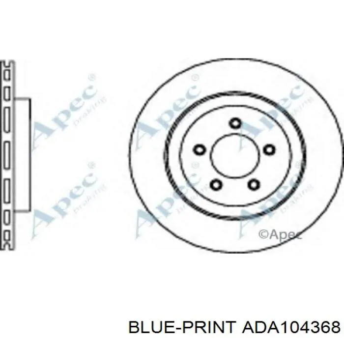 ADA104368 Blue Print Гальмо дискове переднє